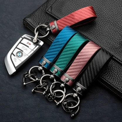 Leather Car Keychain