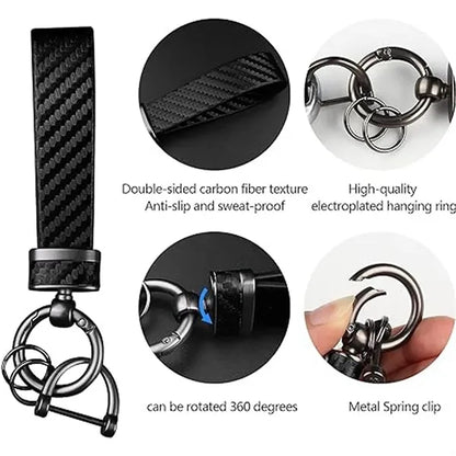 Leather Car Keychain