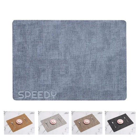 Fabric Textured Dual Sided Leather Placemat