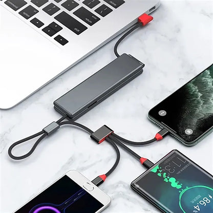 Retractable 3 In 1 Charging Cable