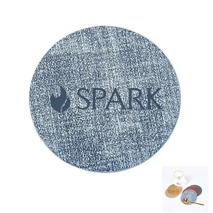 Vintage Style Round Leather Coasters