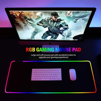 RGB Gaming Mouse Pad with 14 Color Modes
