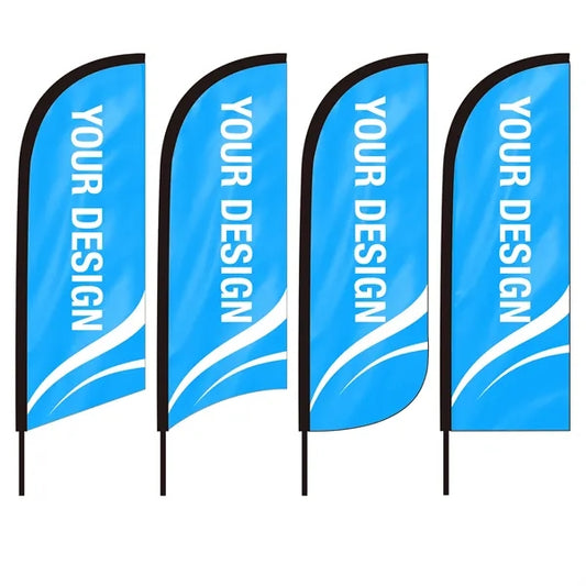 9' Feather Flag Kit Double Sided With Cross