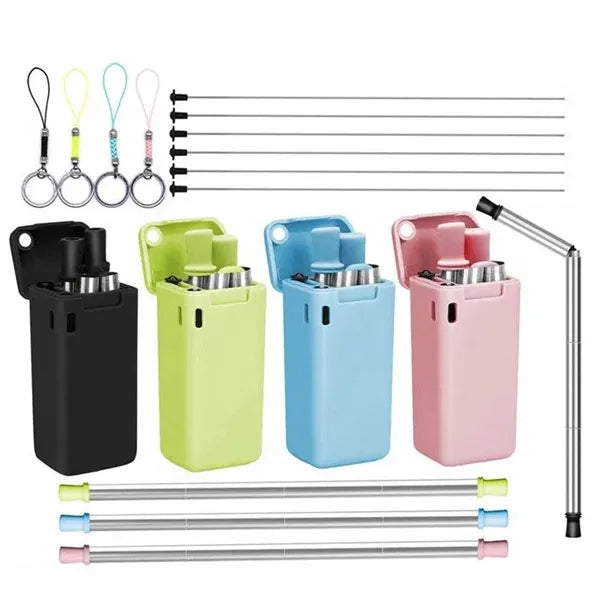 Foldable Straw With Storage Box