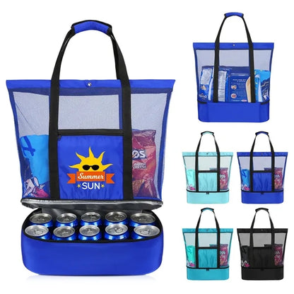 Lightweight Mesh Beach Cooler Bag