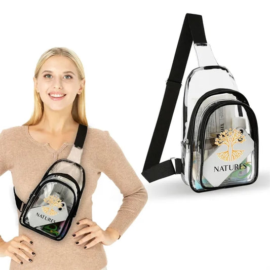 Clear PVC Crossbody Sling Bag