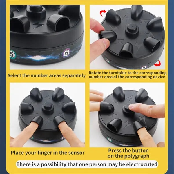 Novelty Toy Electric Shock Finger Roulette Lie Detector
