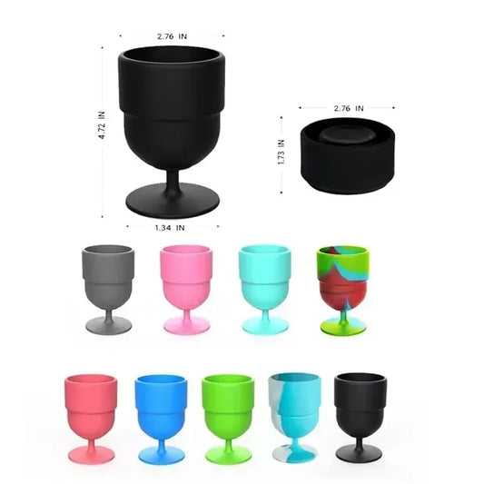 Folding Silicone Wine Glasses