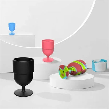 Folding Silicone Wine Glasses