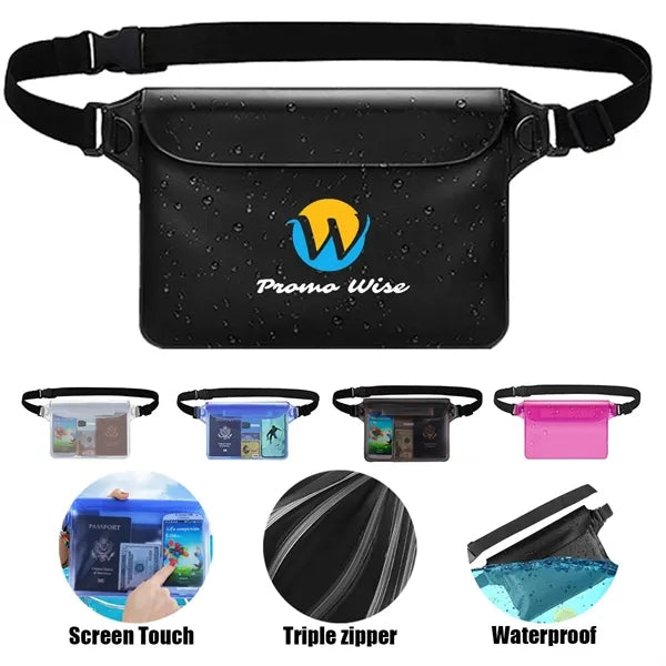 Outdoor waterproof waist phone bag