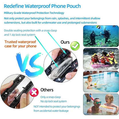 Outdoor waterproof waist phone bag