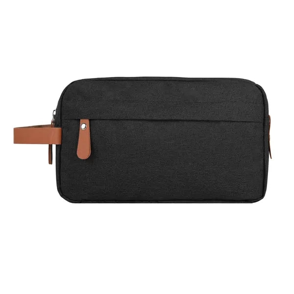 Heathered Travel Toiletry Bag ( 10'' x 4'' x 6'' )