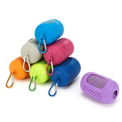 Quick Drying Ice Towel  With Hanging Silicone Case