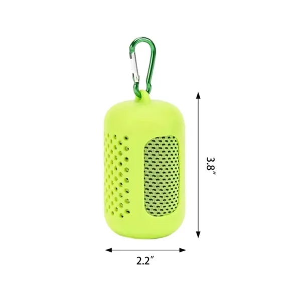 Quick Drying Ice Towel  With Hanging Silicone Case
