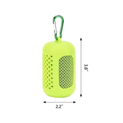 Quick Drying Ice Towel  With Hanging Silicone Case