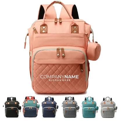 Mommy Feeding Bottle Backpack Diaper Bag with Charging Port