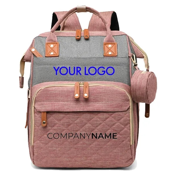 Mommy Feeding Bottle Backpack Diaper Bag with Charging Port