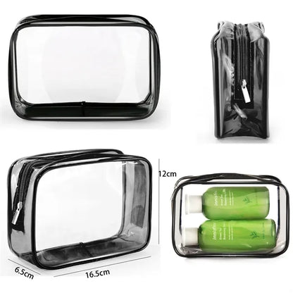 Waterproof Transparent Clear PVC Toiletry Makeup Bag