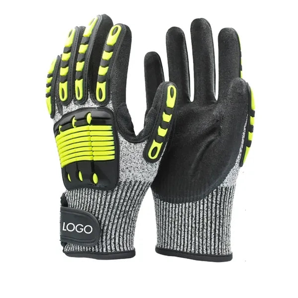 Safety Tpr Protective Anti Vibration Impact Working Gloves