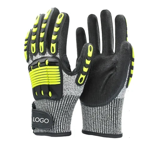 Safety Tpr Protective Anti Vibration Impact Working Gloves