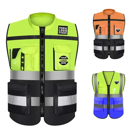 Multi Pockets Reflective Safety Vest