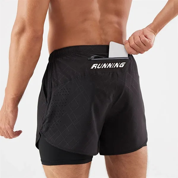 Women's Men's Quick-drying Fitness Running Sport Shorts