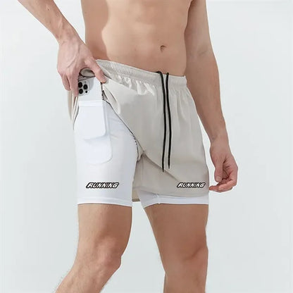 Women's Men's Quick-drying Fitness Running Sport Shorts