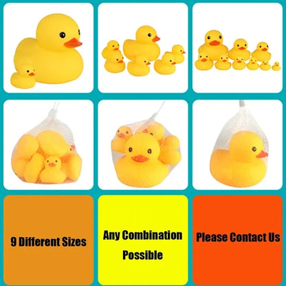 Yellow Rubber Ducks With 9 Sizes Combinable Available