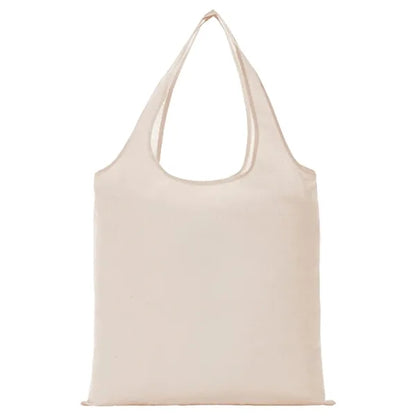 5 oz. Cotton Canvas Shopper Foldable Bag W/ Handle (16"x15")