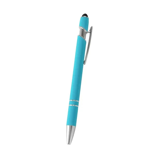 Soft Touch Ballpoint Pen With Stylus Tip