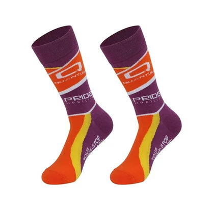 Custom Knitted Jacquard Crew Dress Socks - 168 needle