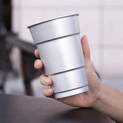 MOQ 100 pcs 16 Oz Stadium Aluminum Cup