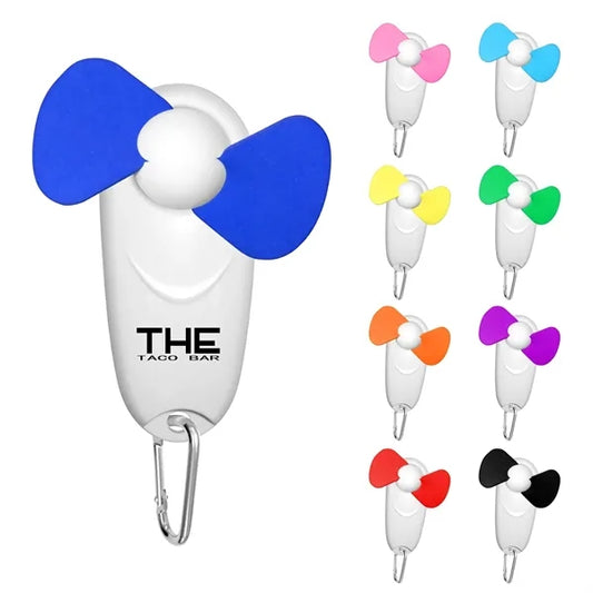 Portable Fan w/ LED Flashlight