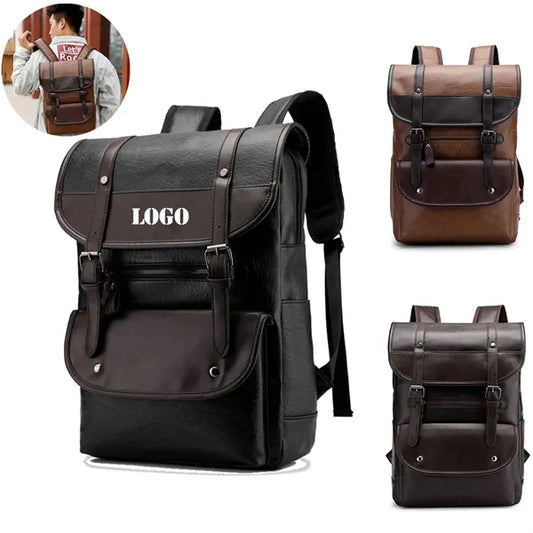 Stylish Waterproof Leather Backpack