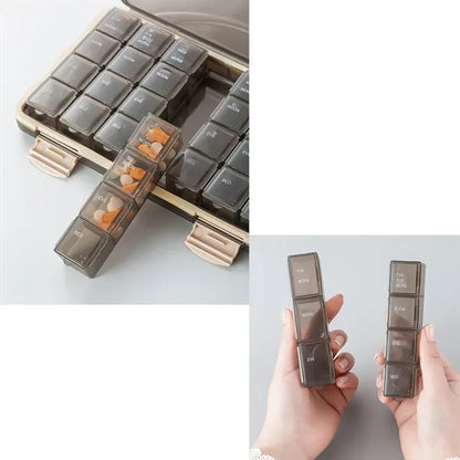 Travel Medicine Pill Organizer 28 Days