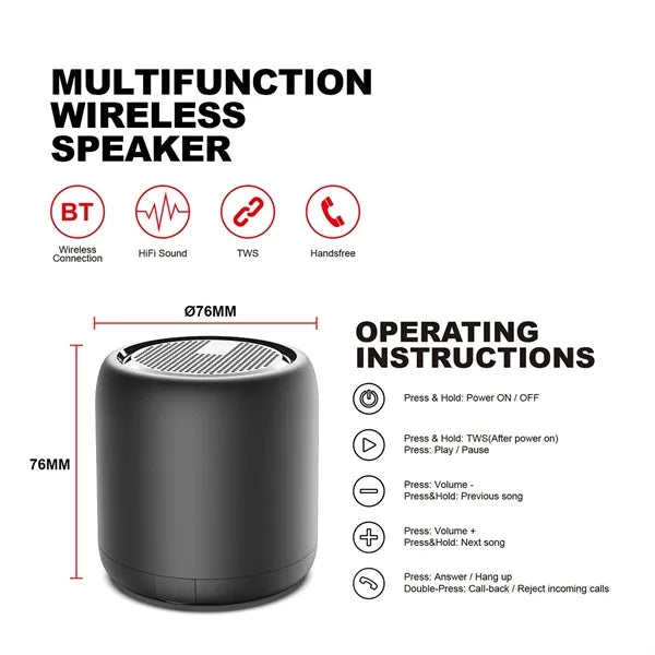 Portable Mini Wireless Bluetooth Speakers