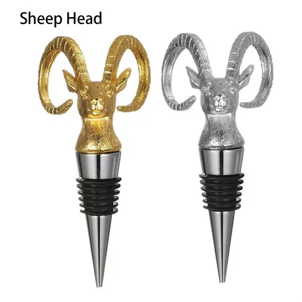 Alloy Animal Head Wine Stopper