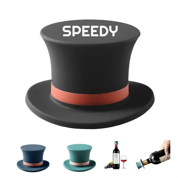 Silicone Hat Wine Bottle Stopper