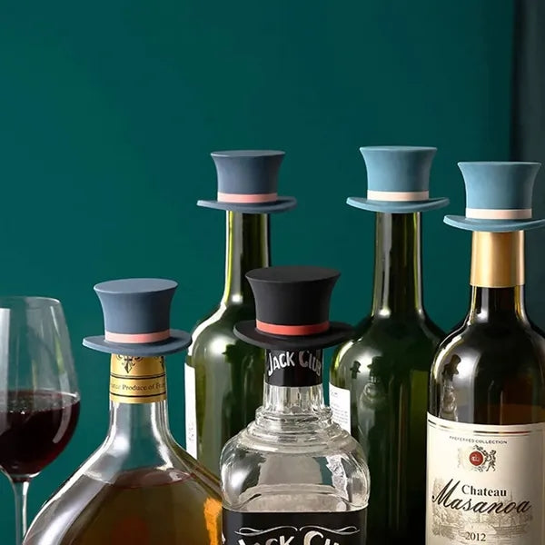 Silicone Hat Wine Bottle Stopper