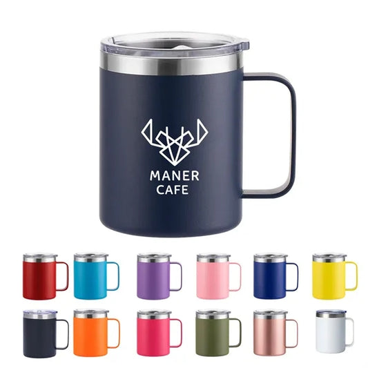 14oz Powder Coated Double Wall Stainless Mug
