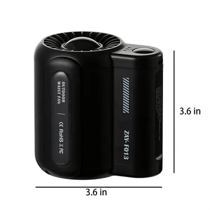 3 Speeds Hands-Free Fan Hanging Waist