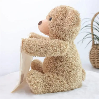 Soft Plush Interactive Peek-A-Boo Teddy Bear Talking Toy