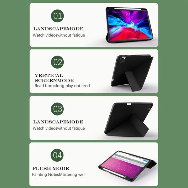IPad Case 10th Generation Auto Wake/Sleep with Pencil Holder