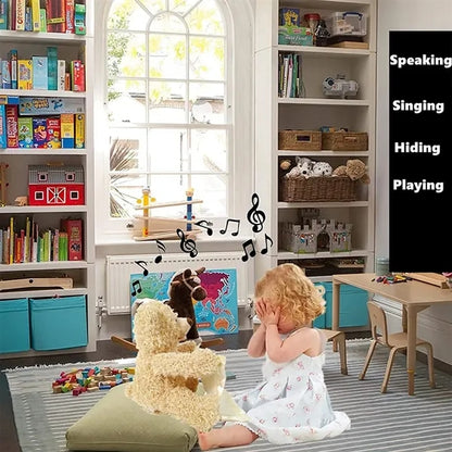 Soft Plush Interactive Peek-A-Boo Teddy Bear Talking Toy