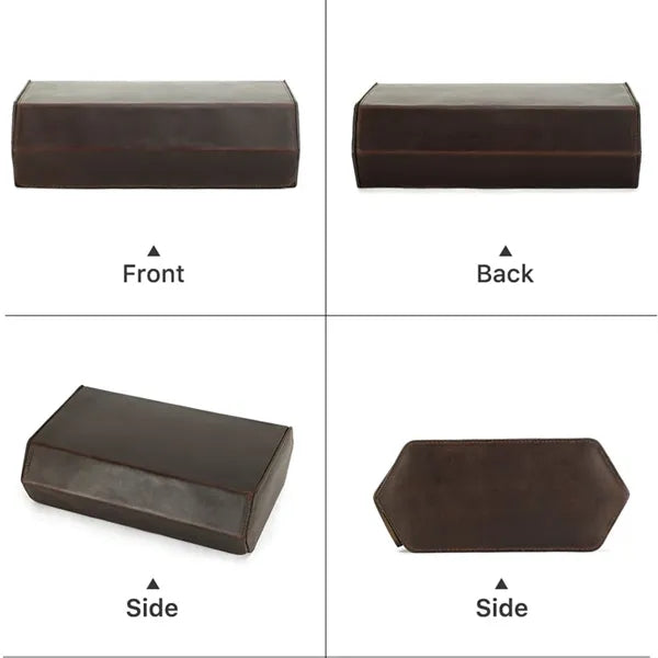 Removable Genuine Leather Case for 8 Pcs Watches