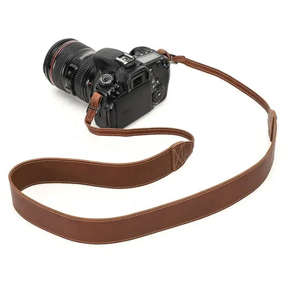 Vintage Genuine Leather Camera Shoulder Neck Strap Belt