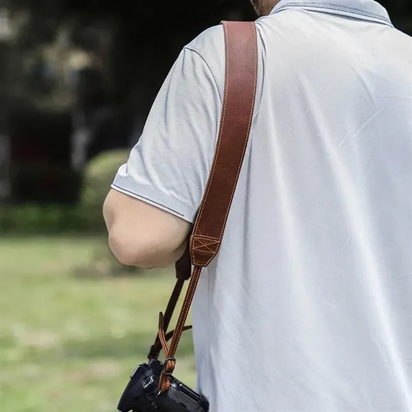 Vintage Genuine Leather Camera Shoulder Neck Strap Belt