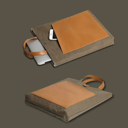 Recycled Eco-friendly Laptop Tote Bag Briefcase with Handle