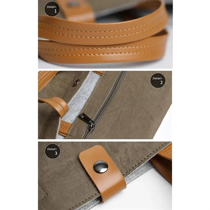 Recycled Eco-friendly Laptop Tote Bag Briefcase with Handle
