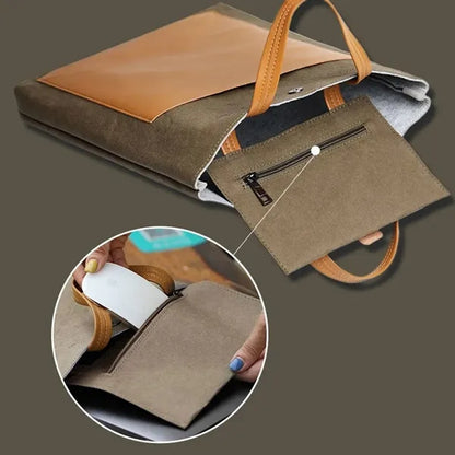 Recycled Eco-friendly Laptop Tote Bag Briefcase with Handle